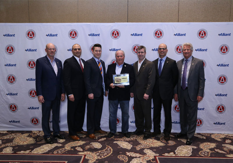 Charter employees pose at the AGC Build America Awards