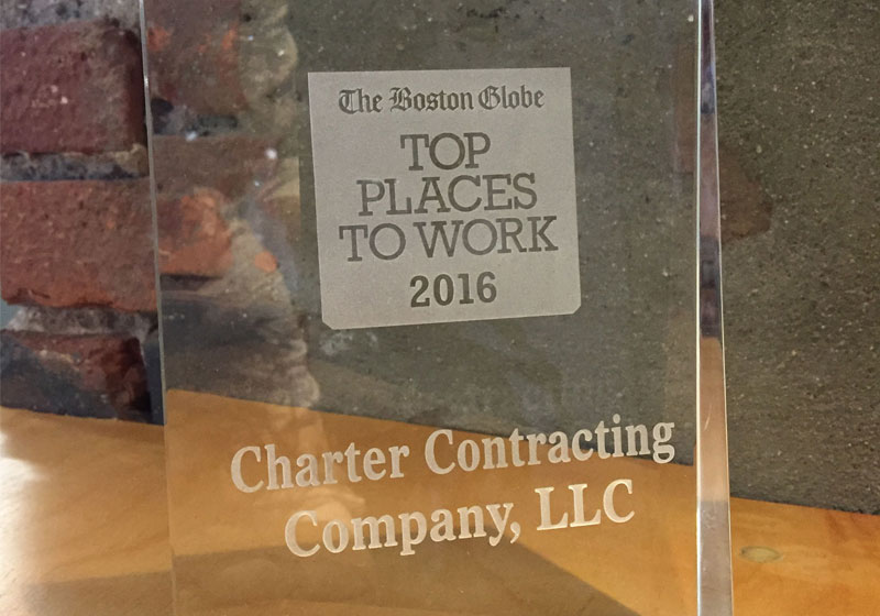 close-up of top places to work award