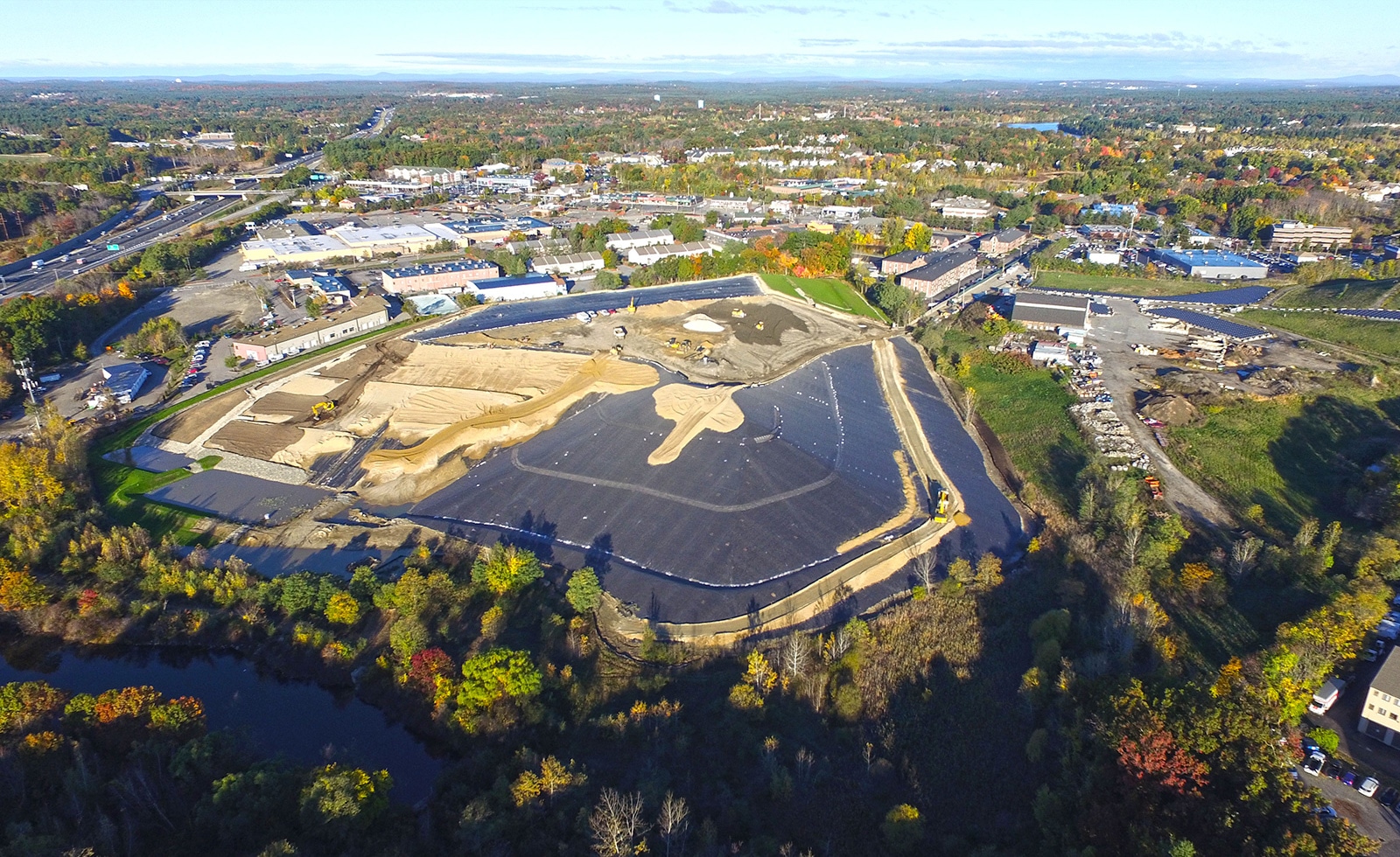 Glenview landfill project overhead