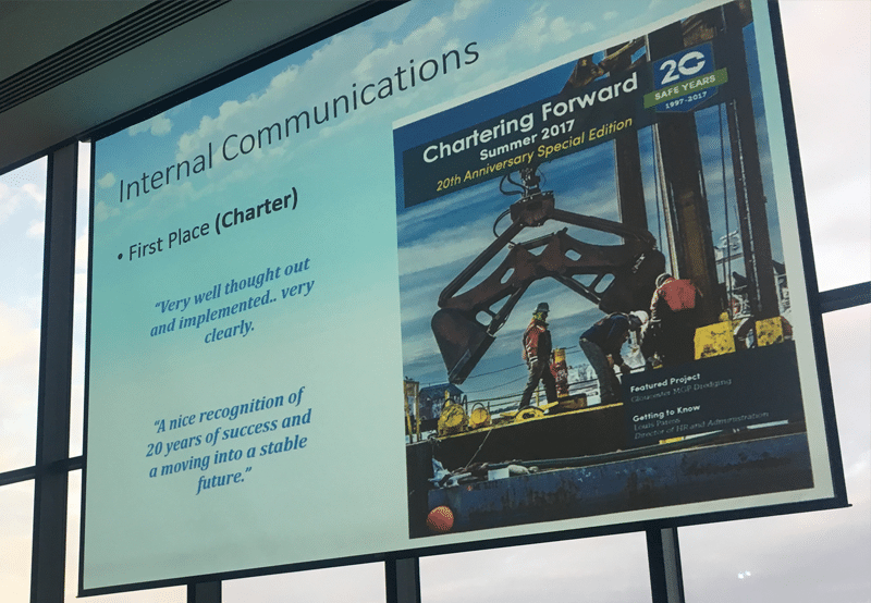Charter takes top prize at SMPS Boston Annual Awards - Internal Communications category 1